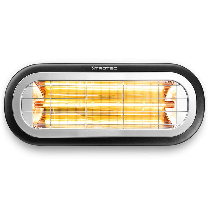 TROTEC Standheizstrahler IR 2001 – Heizleistung 2000 W – Infrarotheizung, IP65, Outdoor, Fläche im A