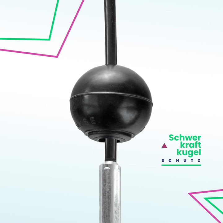 DQ-PP Stahlseil ummantelt mit Ösen und Ballstopper für Fitnessgeräte | 7x19 | Drahtseil | Gym Kabel