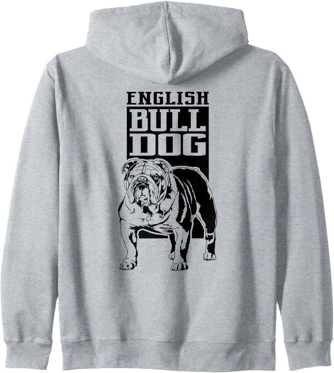 English Bulldog Hund Hunde Portrait Bulldogge Hundeportrait Kapuzenjacke