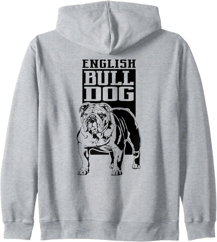 English Bulldog Hund Hunde Portrait Bulldogge Hundeportrait Kapuzenjacke