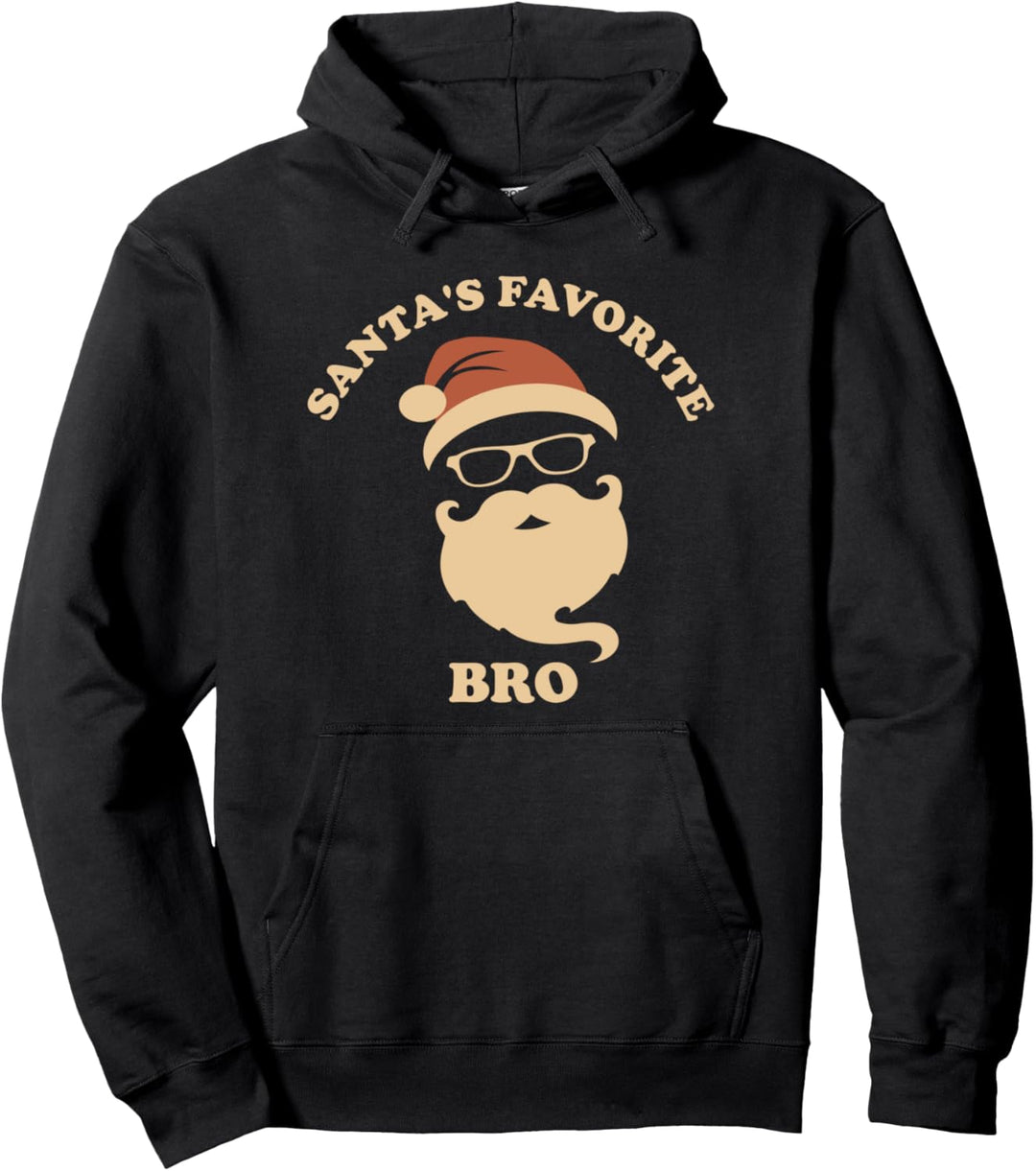 Santa's Lieblingsbruder - Hipster Santa Claus Pullover Hoodie