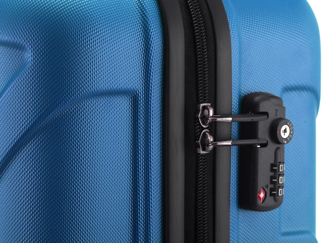 suitline 3er Koffer-Set Trolley-Set Rollkoffer Hartschalen-Koffer Reisekoffer, TSA, (55 cm, 66 cm, 7