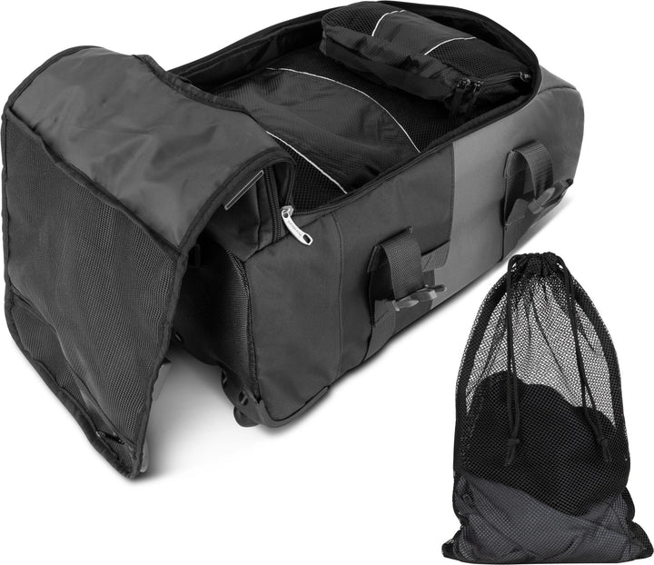 normani Reisetasche mit Rucksackfunktion - Reisetrolley und Rucksack in Einem mit 5 passenden Kleide