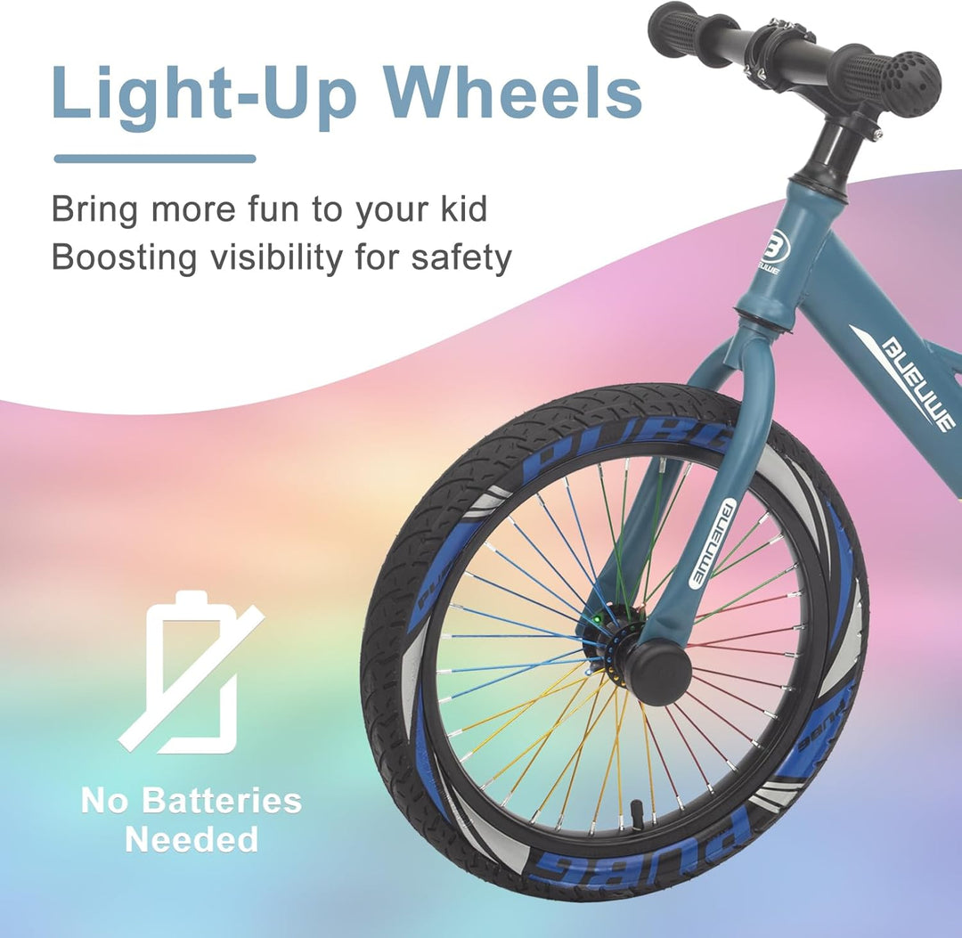 Bueuwe Kinder Laufrad 16 Zoll ab 4-7 Jahre für Mädchen und Junge, Kinderlaufrad mit Verstellbarem Sa