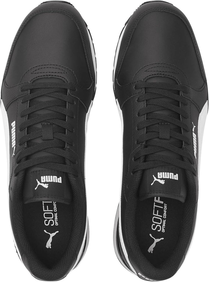 PUMA Unisex St Runner V3 L Sneaker, weiss, 42/47 EU 37 EU V3 Black White, 37 EU V3 Black White