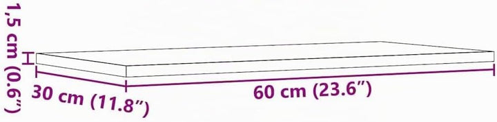 vidaXL Wandregale 4 STK. Artisan-Eiche 60x30x1,5 cm Holzwerkstoff, Schweberegal, schwebendes Regal,