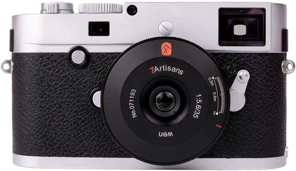 7artisans 35 mm f5.6 Vollformat-Objektiv, manueller Fokus, kompatibel mit Leica M-Mount für Leica M,