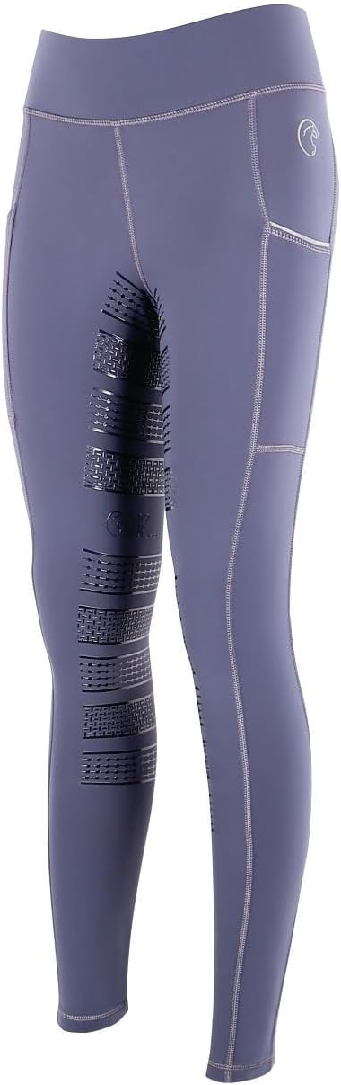 AK Wintex Reithose zum Überziehen, hohe Taille, Winter-Leggings, Vollbesatz, Silikongriff XS Anthraz
