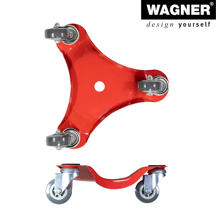 WAGNER Transporthilfe MM 1196 I 25 x 25 x 7,5 cm - Tragkraft 100 kg - ideal für sperrige Lasten &amp; Um