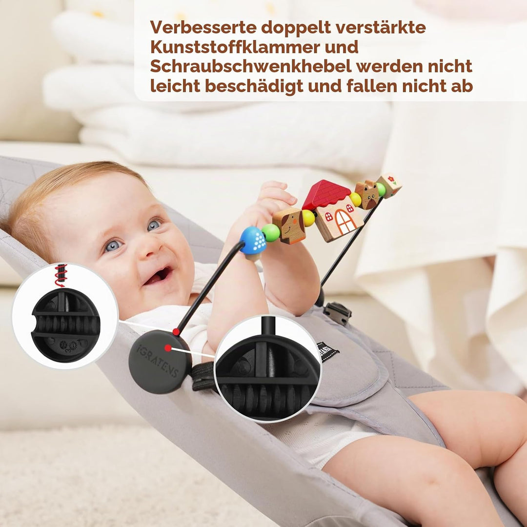 Babywippen-Spielzeugstange, Spielzeug für Babywippen Soft &amp; Bliss, einfach anzubringen und zu entfer