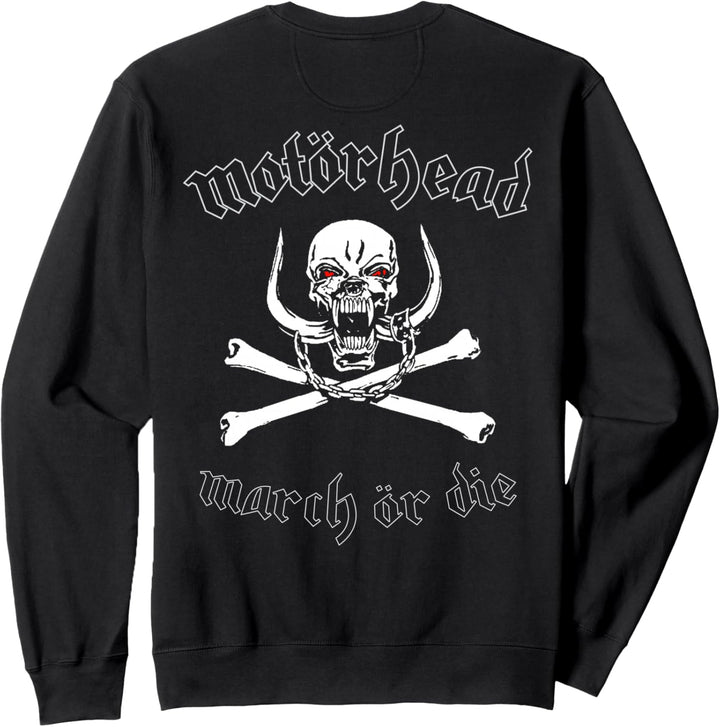 Motörhead – March or Die Cross Bones Front Back Sweatshirt