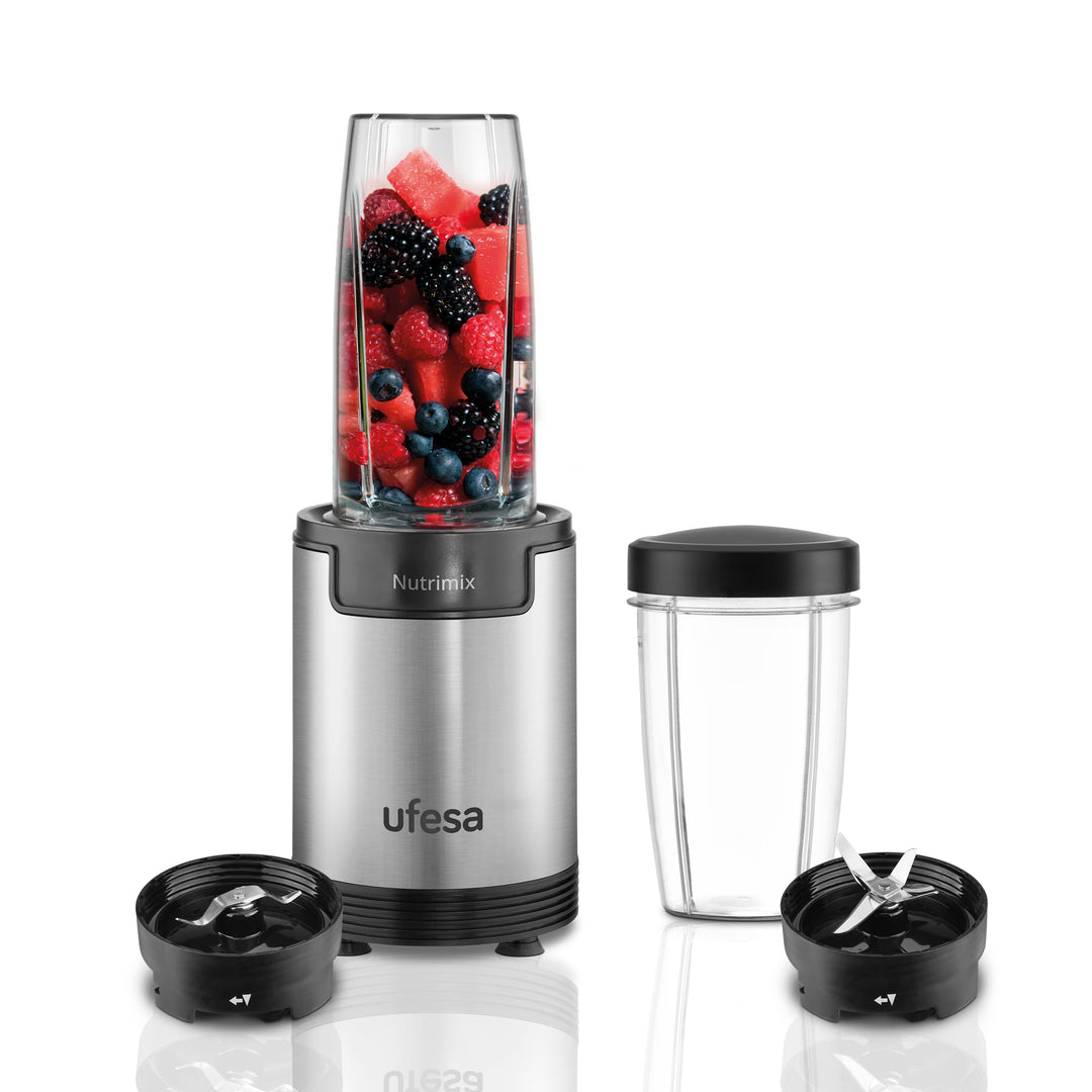 Ufesa Nutrimix Einzel-Standmixer, Multifunktionaler Nährstoff- und Vitaminextraktor, 900W Leistung,
