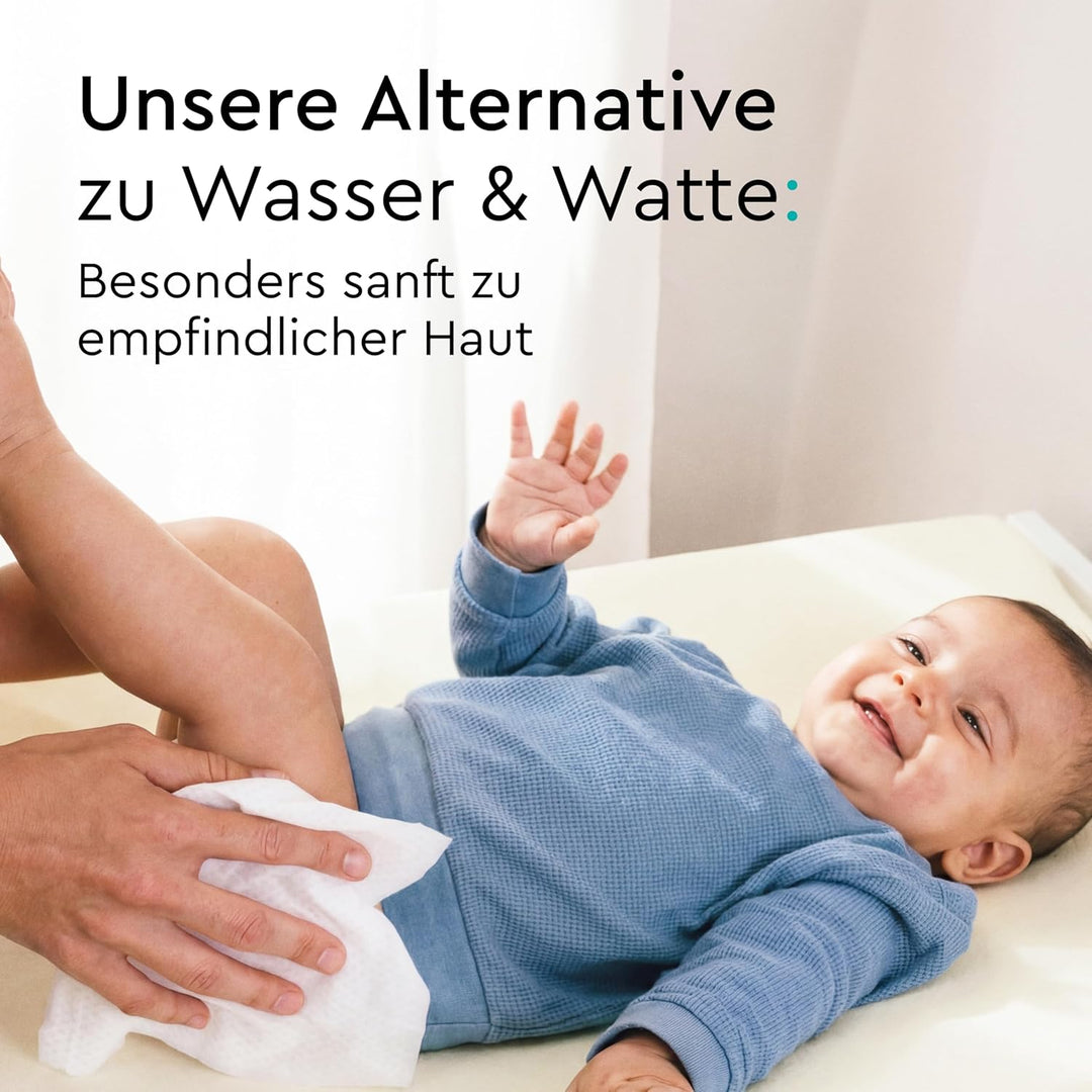 LILLYDOO Baby Feuchttücher mit 99% Wasser,extra grosses Tuch, 576 Stück (8 x72), 100% plastikfrei, o