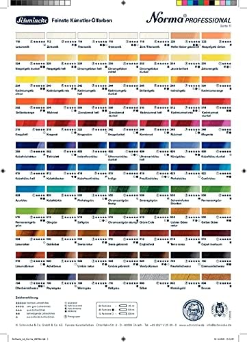Schmincke - Norma, Ölfarben Grundsortiment, 8 x 35 ml feinste Künstler-Farben, 71 110 097, Kartonset