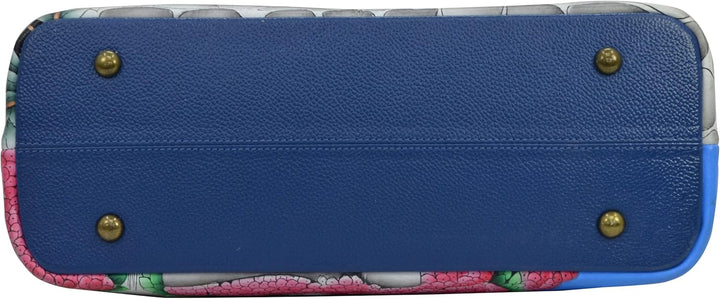 Anna by Anuschka Damen Satchel Shoulder Handbag echtes Leder Magisches Griechenland, Magisches Griec