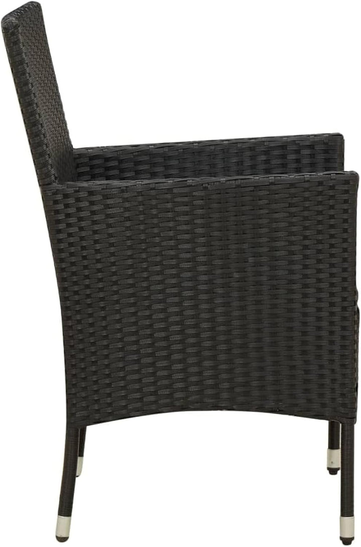 Tidyard 4 Stk. Gartenstühle Rattan Gartensessel Rattanstühle Balkonstuhl Relaxsessel Garten Essstühl
