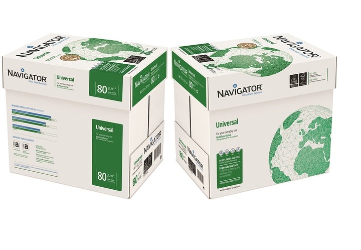 Navigator Universal-Papier, A4, 80 g/m² 10x Reams (5,000 Sheets) - 1x Box 10x Reams (5,000 Sheets) -