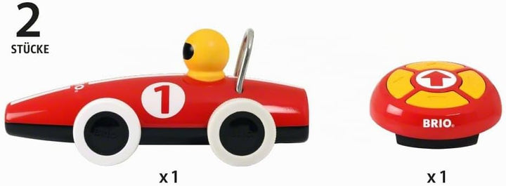 BRIO 30388 RC Rennwagen - Stylisher Rennwagen mit kindgerechter und intuitiver Fernbedienung - Empfo