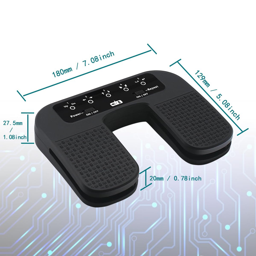 Tavsou Bluetooth Page Turner Pedal für Tablet Smartphone wiederaufladbar leise (Plus), Plus