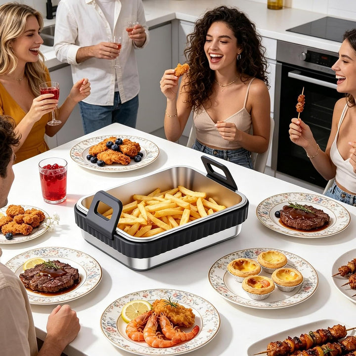 Airfryer Backform Antihaftbeschichteter, Hitzebeständiger Grillrost | Küchen-Grillrost Backbleche Fü