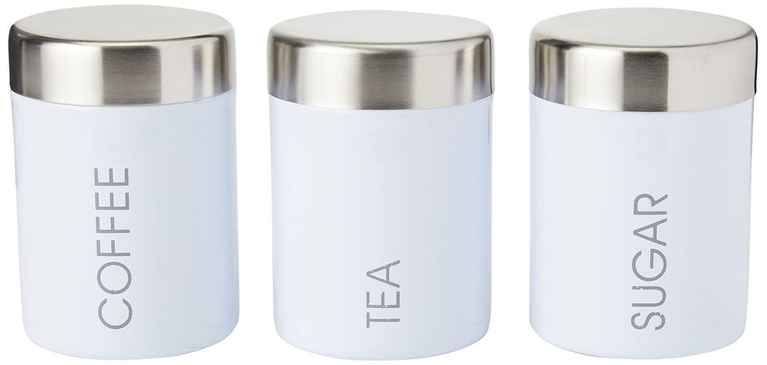 Premier Housewares Liberty Tea-, Kaffee- und Zuckerdosen, inkrementelle Höhen, Stufenhöhen — 3er-Set