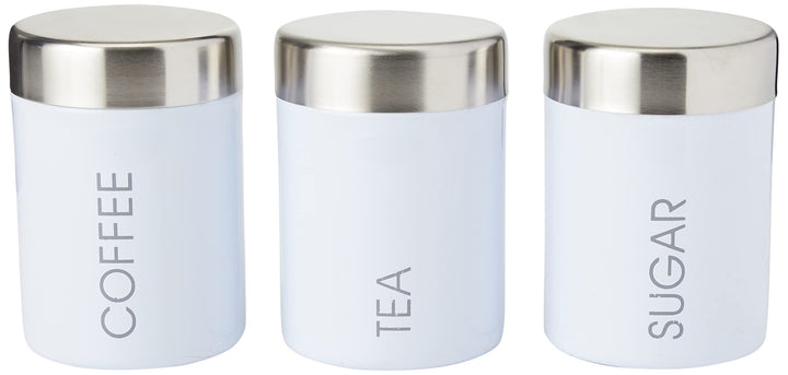 Premier Housewares Liberty Tea-, Kaffee- und Zuckerdosen, inkrementelle Höhen, Stufenhöhen — 3er-Set