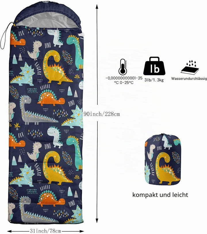 HOSIMA Schlafsäcke,Kaltwetter-Mumienschlafsack für Jungen,Mädchen,Wasserdicht,Herren für warmes Camp