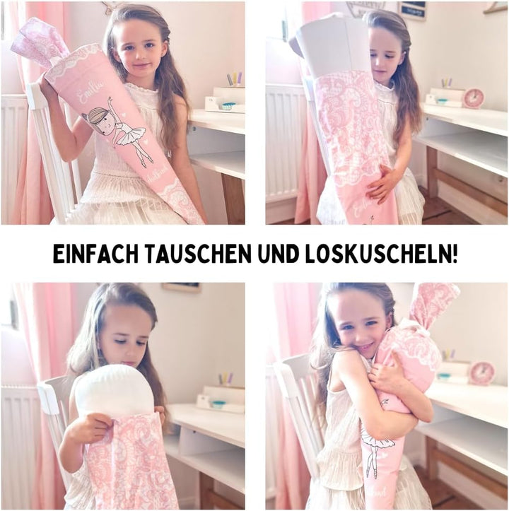 Dein Lieblingsteil Deine Schultüte aus Stoff Kuschel Velvet Wunschmotiv individualisierbar mit Wunsc