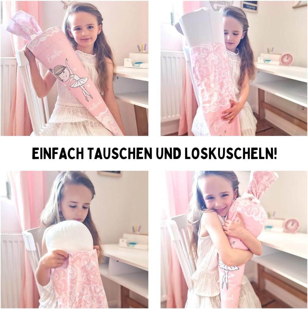Dein Lieblingsteil Deine Schultüte aus Stoff Kuschel Velvet Wunschmotiv individualisierbar mit Wunsc