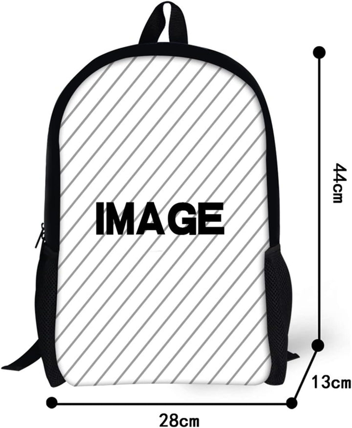 Kuiaobaty Schulrucksack-Set für Kinder, Schulranzen-Set, 4 Stück, Tagesrucksack mit Wasserflaschenbe