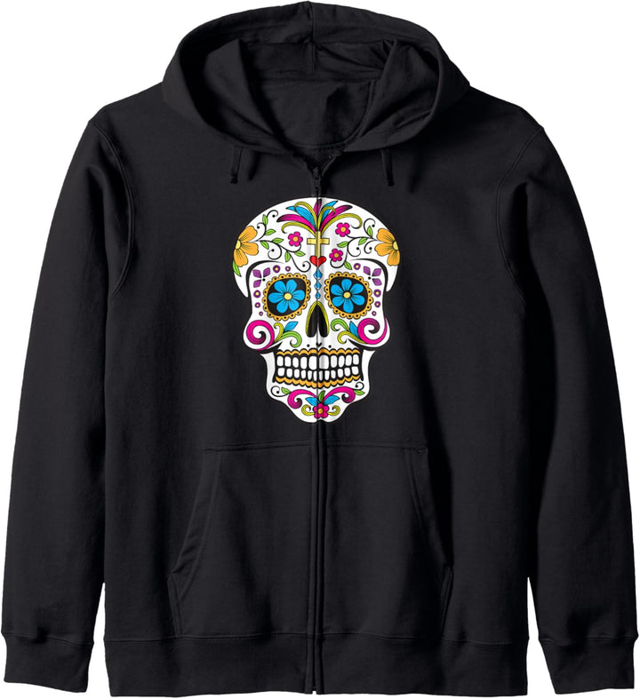 Day of the Dead Sugar Skull Kapuzenjacke