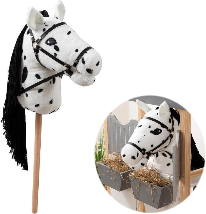 Ella & Piet® Grosses Hobby Horse Pferd Cookie mit Aufbewahrungsbeutel Steckenpferd Springpferd Spiel