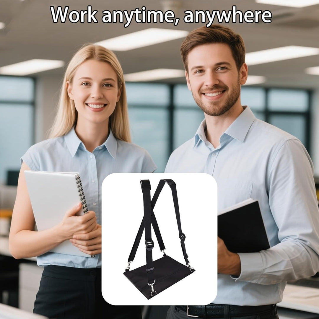 Tragbarer Laptop Tragegurt, Verstellbarer Laptopständer mit Ergonomischen Gurten für 40,6 cm Laptops