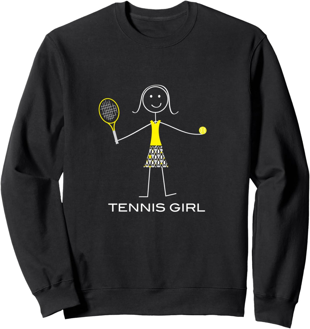 Lustige Damen Tennis, Mädchen Tennis Spieler Geschenke Sweatshirt