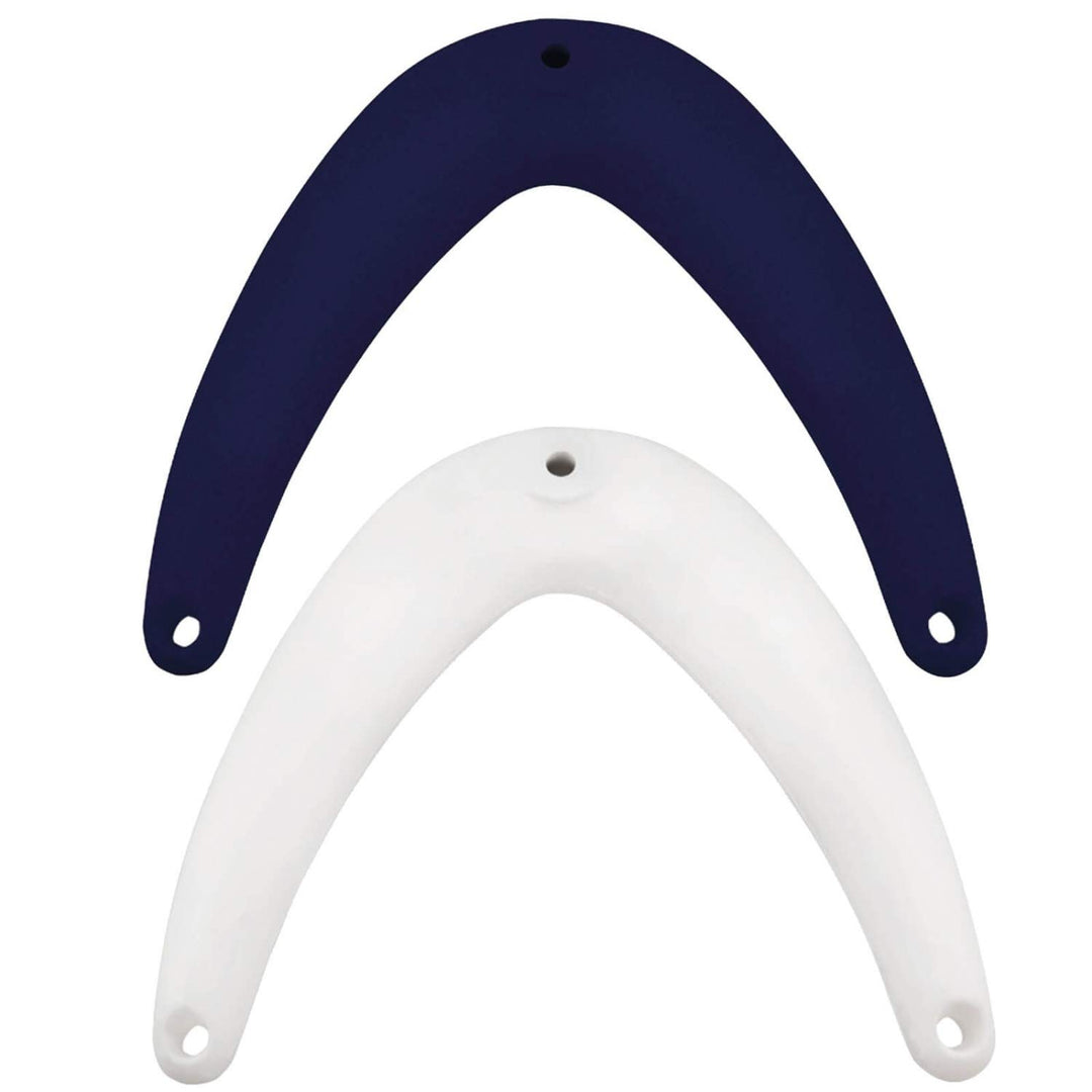 wellenshop Ocean Bugfender Weiss/Navy Blau 32,5 x 32 cm / 46 x 50 cm Fender Boot Bug Prallschutz Ram