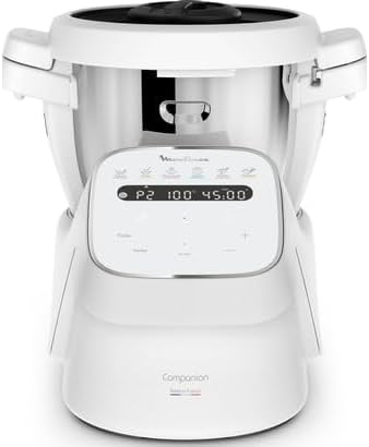 Moulinex Companion HF8401F1 Multifunktions-Küchenmaschine für 10 Personen, 14 Funktionen und manuell
