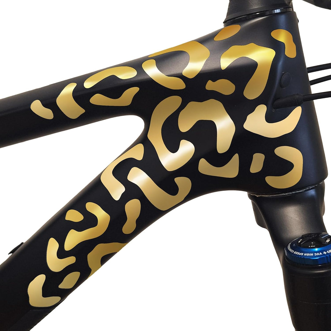 Riesel Design ® Fahrrad Aufkleber Set, 20 x 15 cm, Sticker Kit für Rahmen und Helme, Witterungsbestä