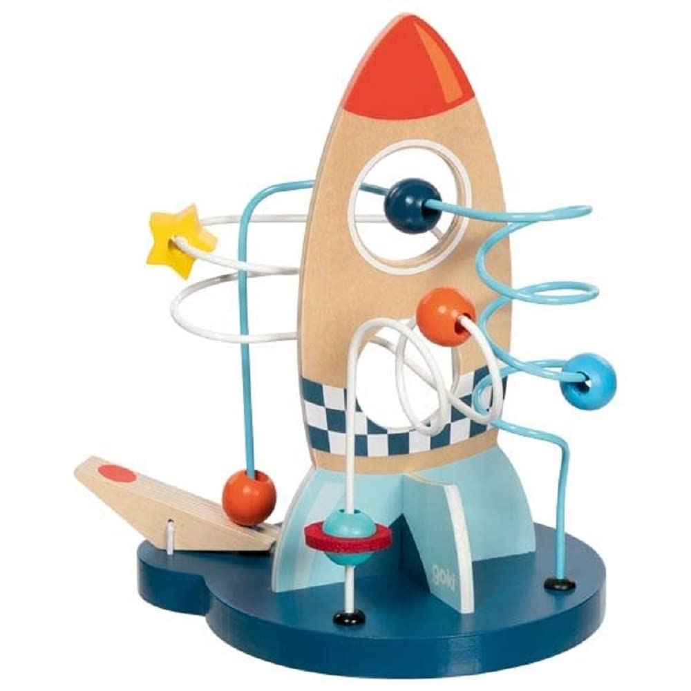 goki 59973 - Motorik-Schleife Weltall Orbit 21 mit Galaxie-Katapult für Kinder ab 12 Monaten