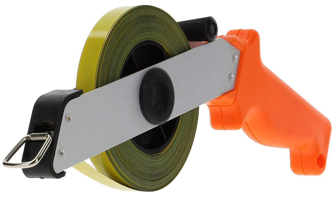 PRODIAMANT Stahl Massband 30m Lang Massbandbreite 13mm Rollbandmass mit Zentimeter und Millimeter Sk