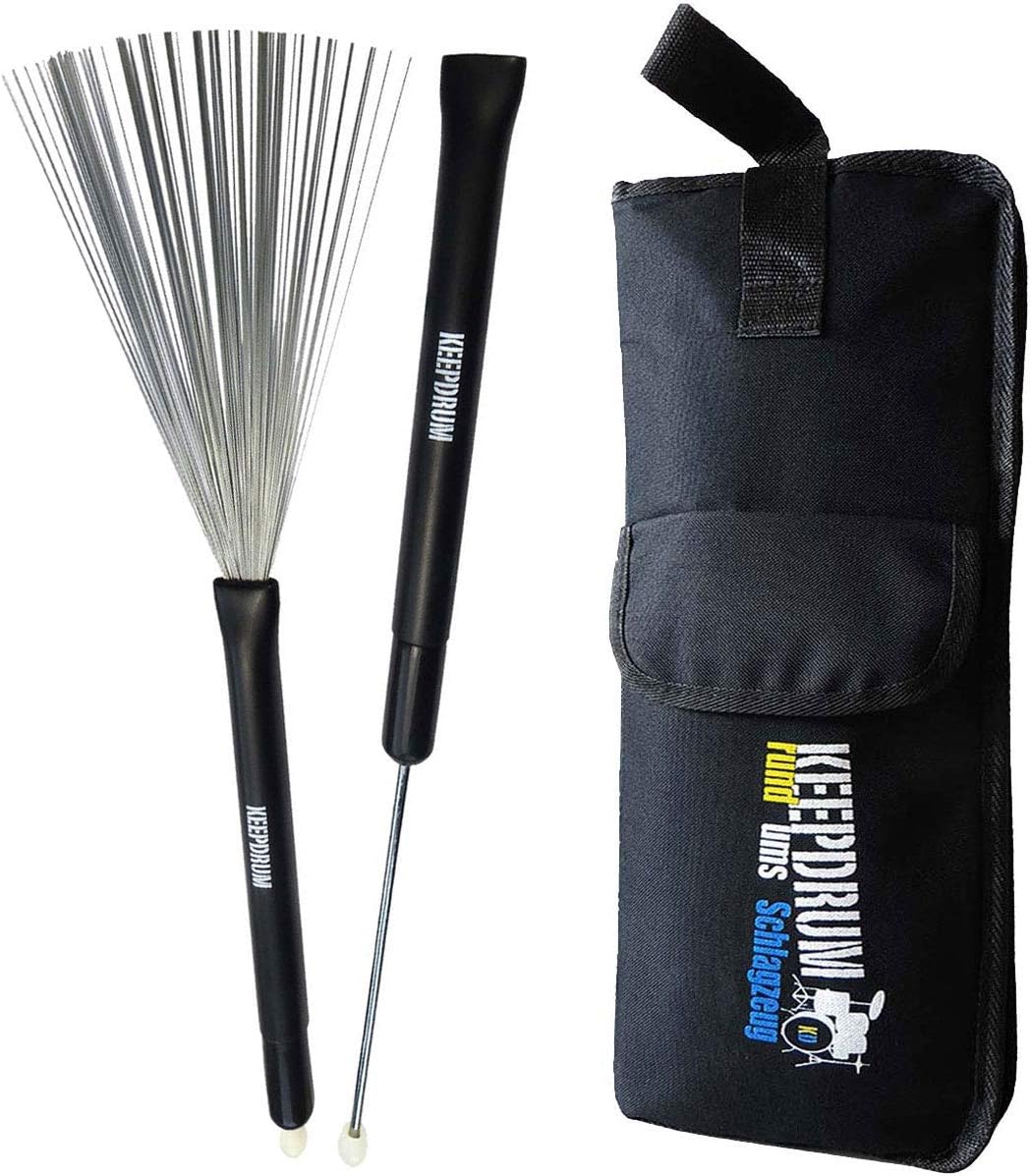keepdrum SV506 Switch Brushes Besen + SB-01 StickBag Tasche