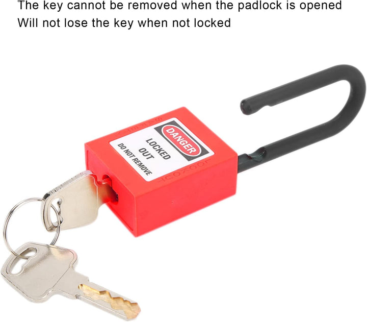 Watris Veiyi 5 Sätze 38mm Lockout Tagout, Vorhängeschloss Gleichschliessend, Vorhängeschloss Klein,