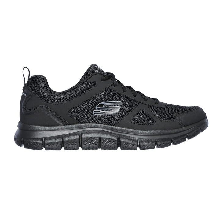 Skechers Herren Sneaker Sportschuhe 39 EU Black Leather Mesh Pu Red Trim, 39 EU Black Leather Mesh P