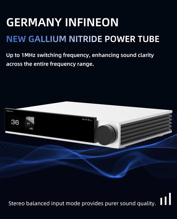 S.M.S.L PA-X High-End Pure AMP MONO Verstärker 4Ω 8Ω symmetrische XLR/RCA Mehrfacheingangsschnittste