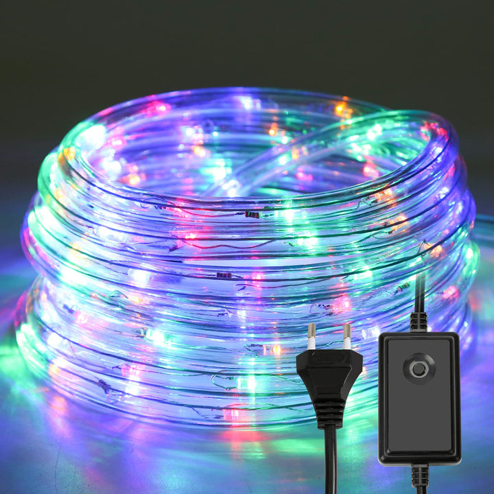 Gimisgu Lichterschlauch Aussen 10m Led Schlauch Bunt 240 Led Lichtschlauch mit Timing Controller Lic