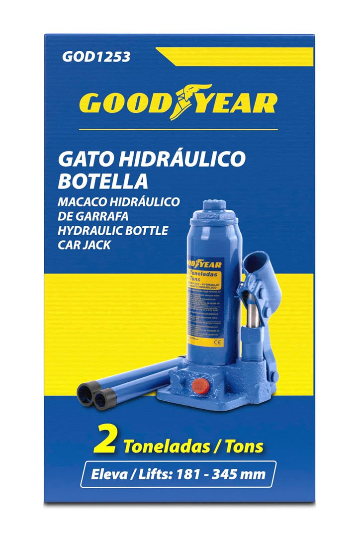 GOODYEAR GOD1253 2 Tonnen Flasche Katze STEMPELWAGENHEBER 2 TONNEN, STEMPELWAGENHEBER 2 TONNEN