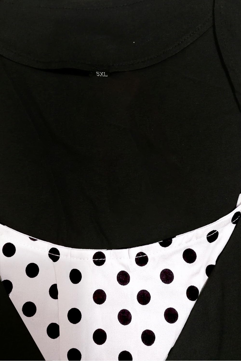 Axoe Damen 50er Jahre Kleider mit Gepunkte Rockabilly L Schwarz-polka Dots, L Schwarz-polka Dots