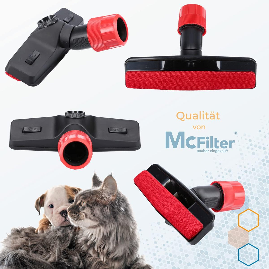 McFilter Tierhaardüse universal mit Fadenheber für Staubsauger - Düse mit 30-37 mm Anschluss, u.a. g