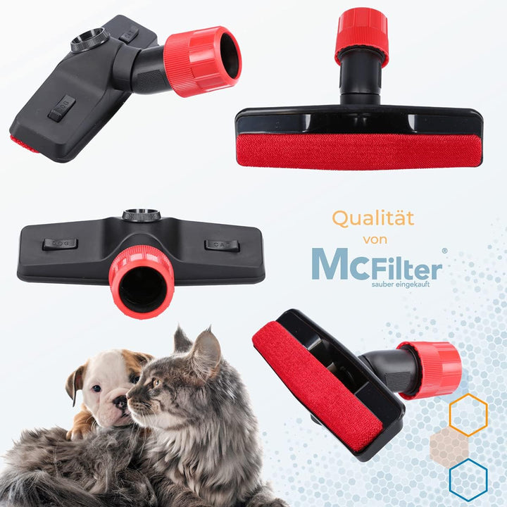 McFilter Tierhaardüse universal mit Fadenheber für Staubsauger - Düse mit 30-37 mm Anschluss, u.a. g