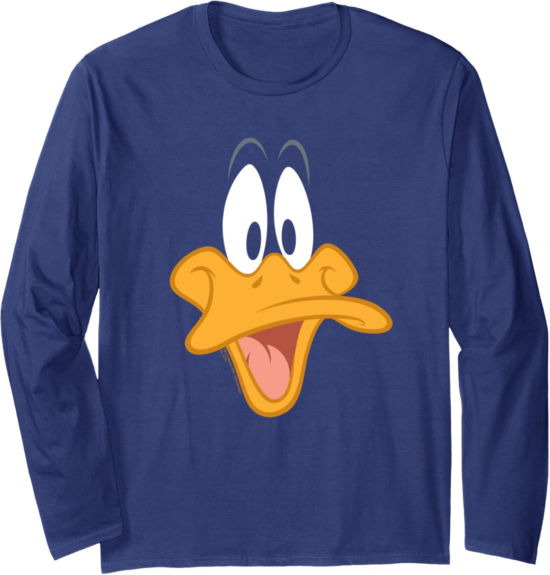 Looney Tunes Daffy Face Langarmshirt