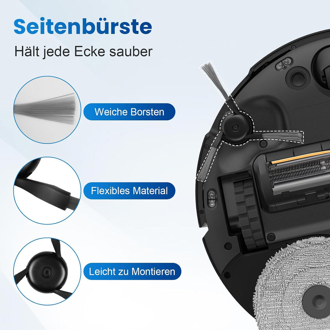 Zubehör für Dreame L10s Ultra Gen 3/X40/L40/P50 Pro Ultra/X40 Master, 23er | mit 1 TriCut-Bürste 6 W